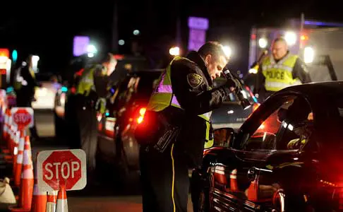 DUI Drug checkpoint police