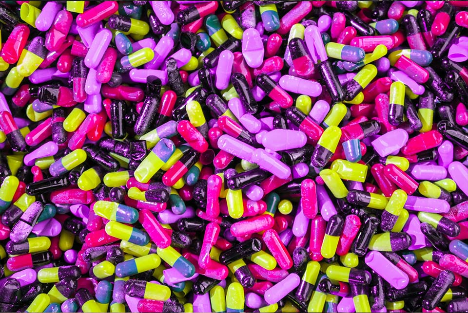 pills close up