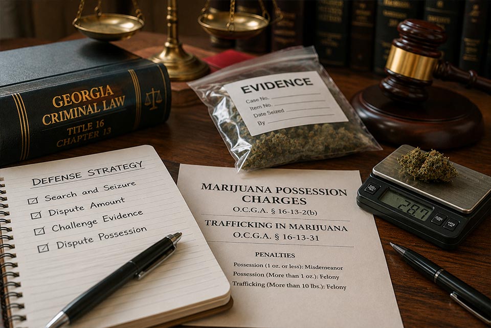 Defending Marijuana Possession - Marietta Attorneys Dean Phillips Law Office Marijuana evidence, Georgia criminal law materials, and defense strategies for marijuana possession and trafficking charges